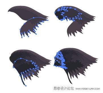 IllustratorCS6用色階畫法精細(xì)設(shè)計(jì)鳥類插畫