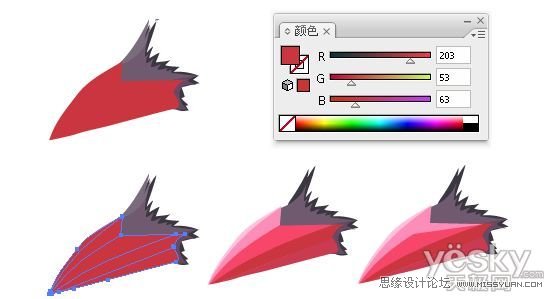 IllustratorCS6用色階畫法精細(xì)設(shè)計(jì)鳥類插畫