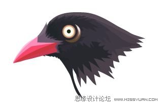IllustratorCS6用色階畫法精細(xì)設(shè)計(jì)鳥類插畫
