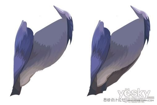IllustratorCS6用色階畫法精細(xì)設(shè)計(jì)鳥類插畫