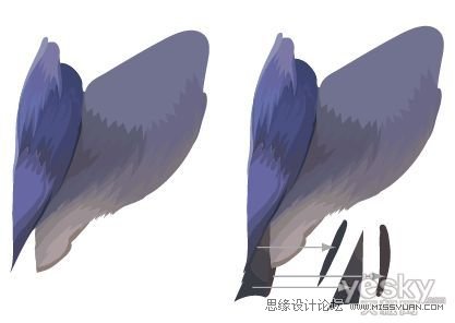 IllustratorCS6用色階畫法精細(xì)設(shè)計(jì)鳥類插畫