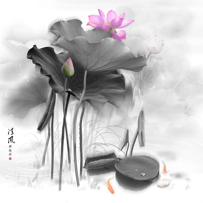 用PhotoShop把人物照片合成手繪水墨風(fēng)格畫實例教程